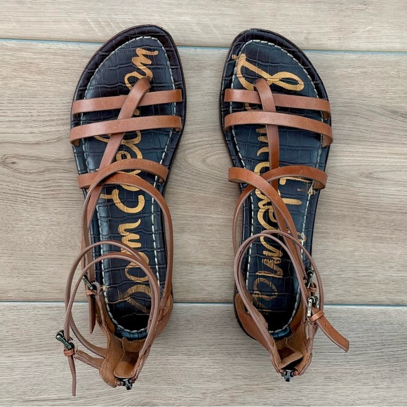 Sam Edelman Tan Gladiator Sandals Size 10 - Picture 3 of 6